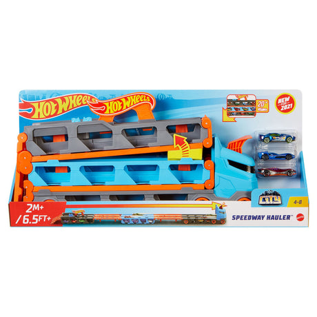 Hot Wheels Speedway-Sattelauflieger-Spielset – Spielzeugfahrzeug