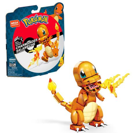 Mega Construct Pokemon-Bauset – Charmander – 180 Teile.