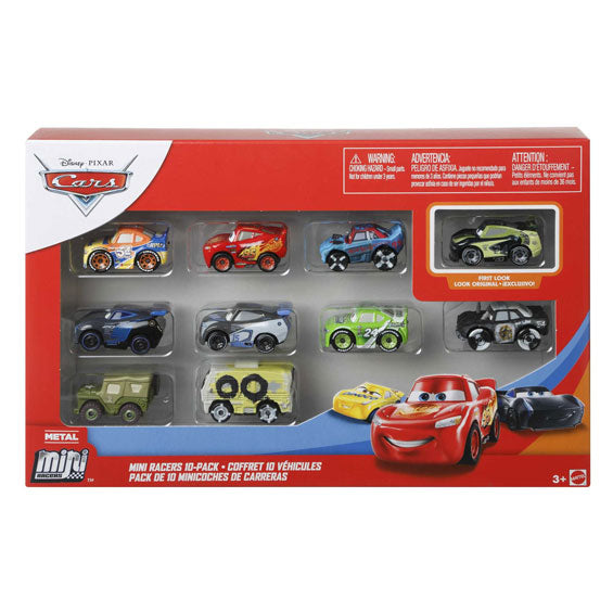 Disney Pixar Mini Racers Fahrzeuge, 10 Stück.