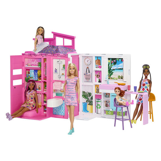 Mattel Barbie Holiday Home mit Fashion Doll Play Set