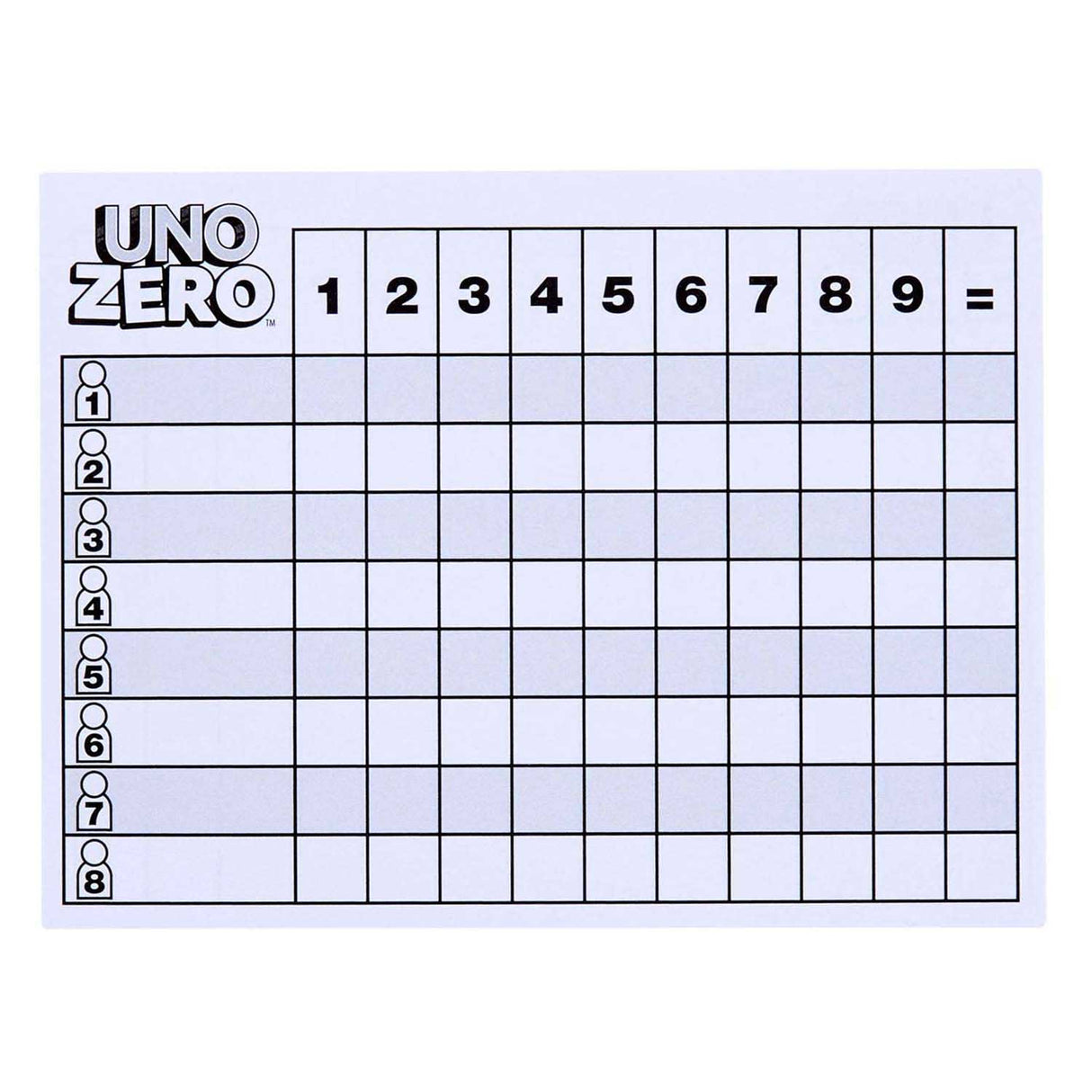 Mattel Uno Zero Kartenspiel