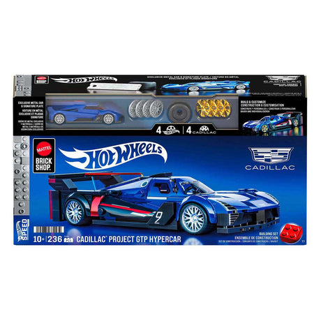 Hot Wheels Brick Shop Speed ​​Series Cadillac 1:32 Bauset – 236 Teile.