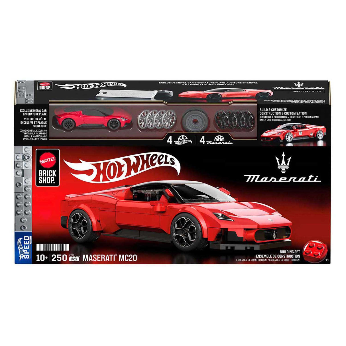 Hot Wheels Speed ​​Series Maserati 1:32 Bauset – 250 Teile.