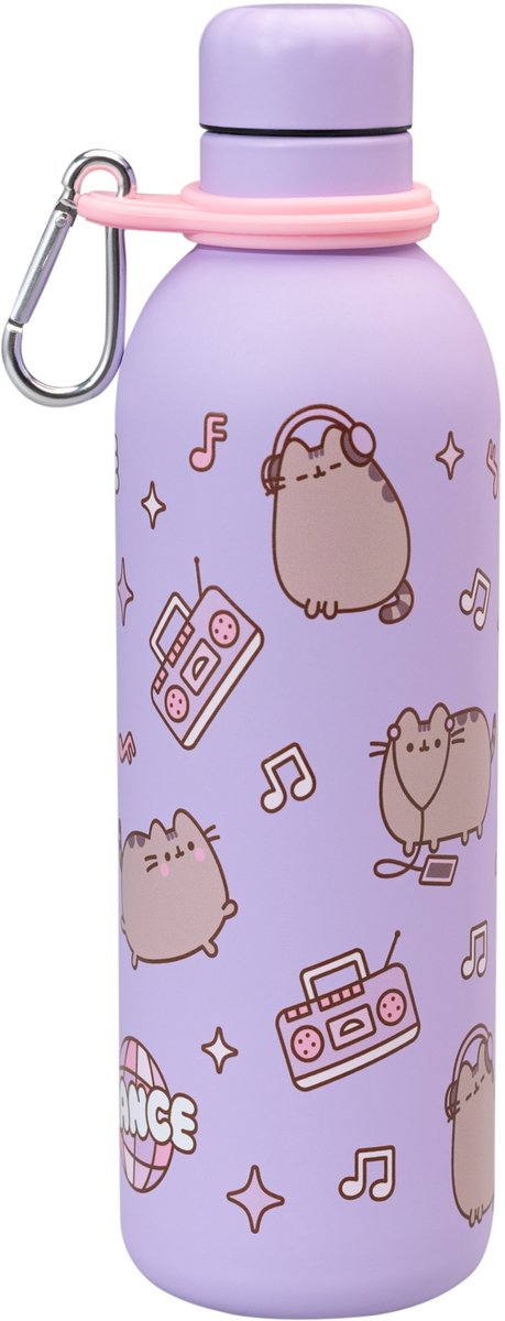 Grupo erik pusheen - moments 500 ml hot cold metal bottle fles - multicolours