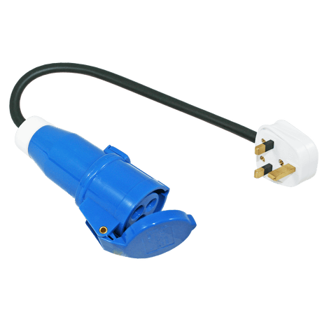 Adapterkabel englischer Stecker auf CEE-Kontrastecker