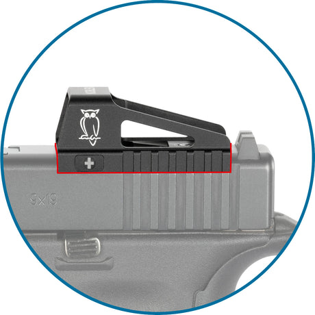 Noblex e-optics noblex red dot nv 1x23 os für glock mos (4,0 moa)