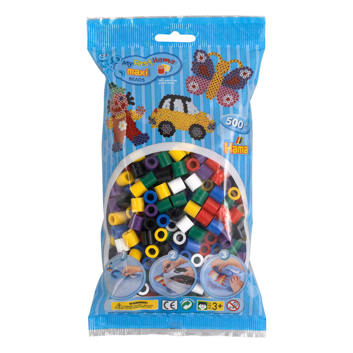 Hama Maxi-Bügelperlen-Mix - Basic 500 Stk.