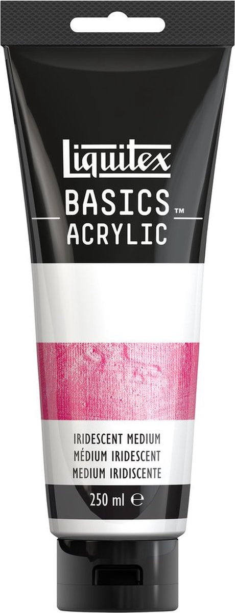 Liquitex 8870309 Basics Iridescent Medium Tube – irisierendes Acrylmedium, transparent mischbar, 250 ml