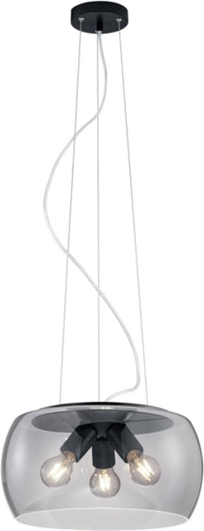 Trio valente - hanglamp - antraciet - excl. 3x e27 4w
