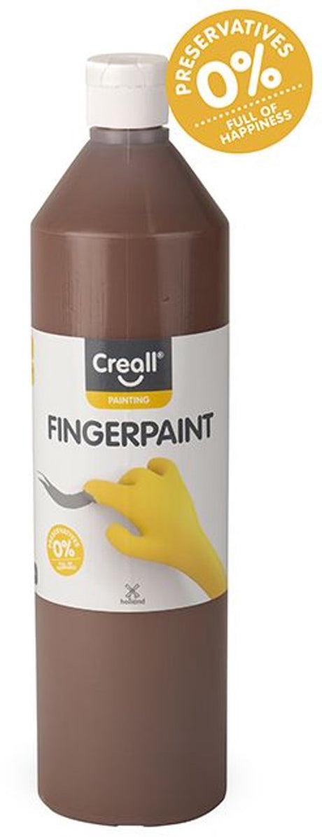 Creall Fingerfarbe konservierungsfrei braun, 750 ml