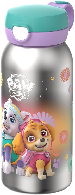 Mepal isoleerfles met flipdop campus - 500 ml - waterfles rvs - lekdicht - hygiënische deksel - paw patrol girls