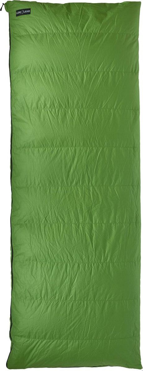 Lowland outdoor donzen slaapzak companion summer - dekenmodel - 210 x 80 cm - groen