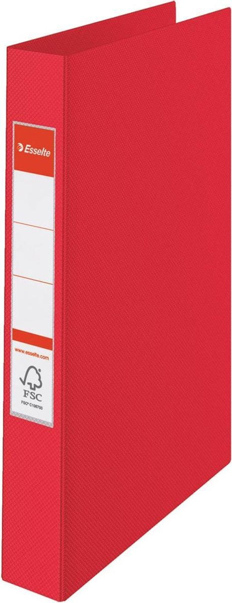 Ringbücher Esselte PP A4 Rückenbreite 35 mm rot 23-Ring-Etikettenhaltermechanismus