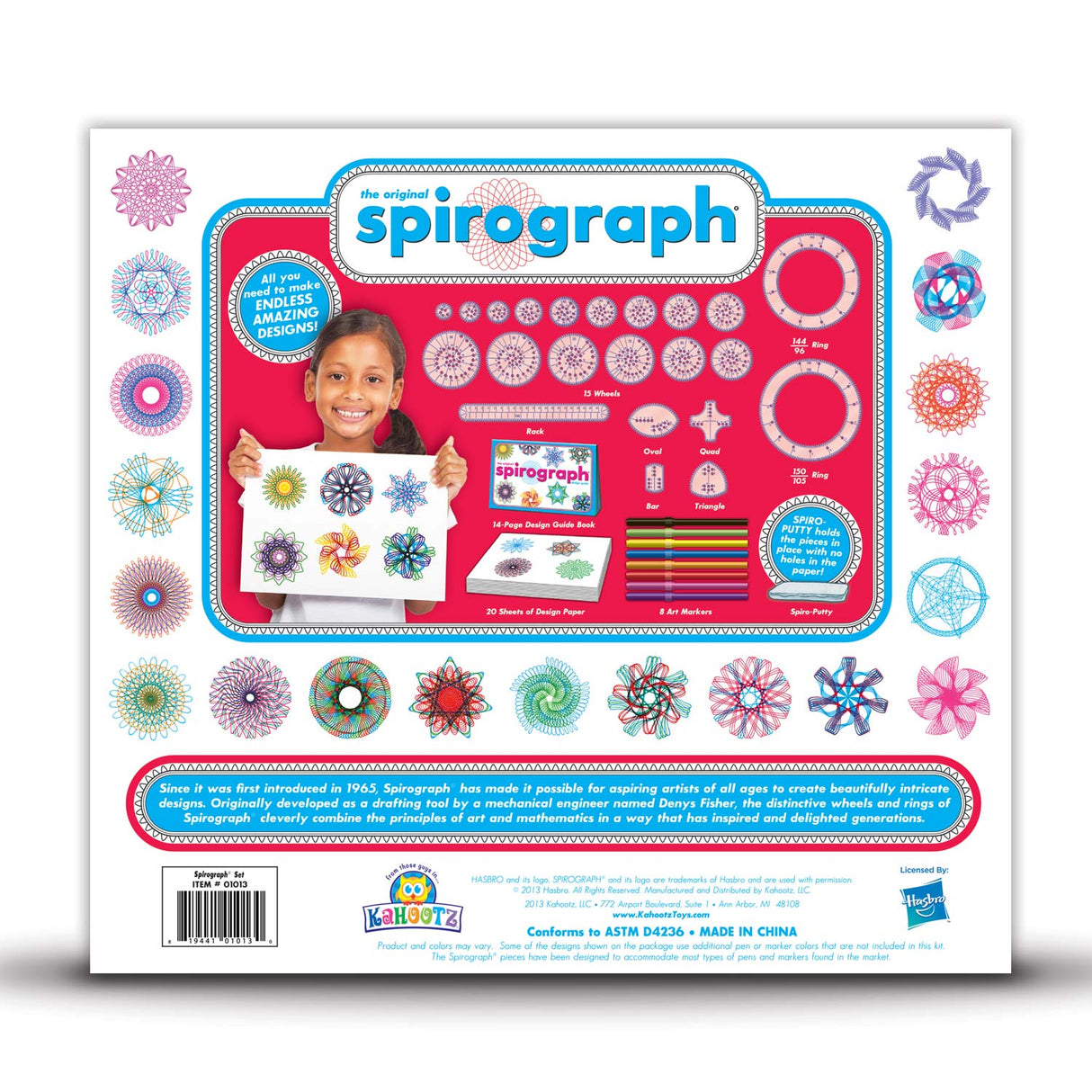 Spirograph-Spielset mit Markern