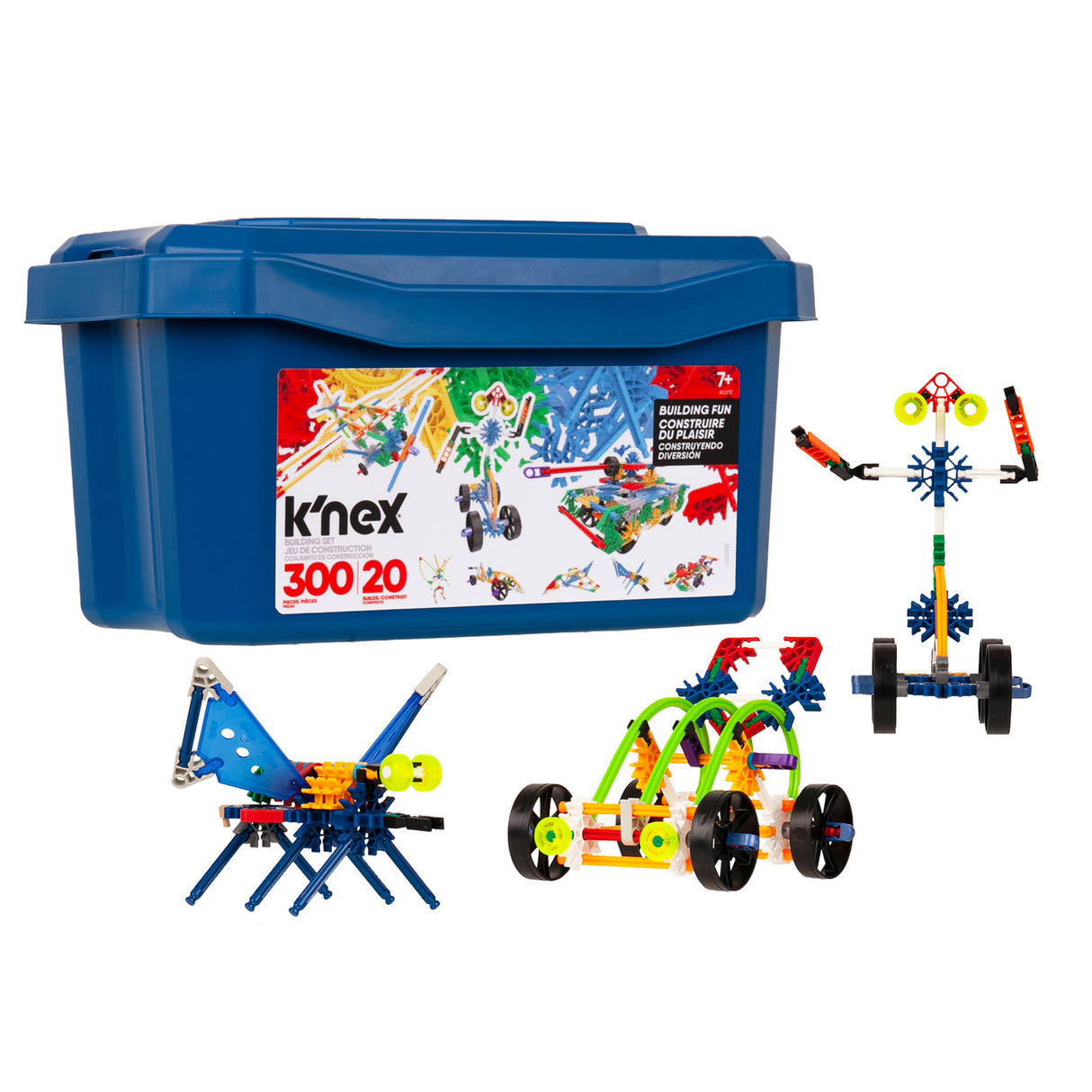 K'nex Baukasten Spardose 20 Modelle, 300-tlg.