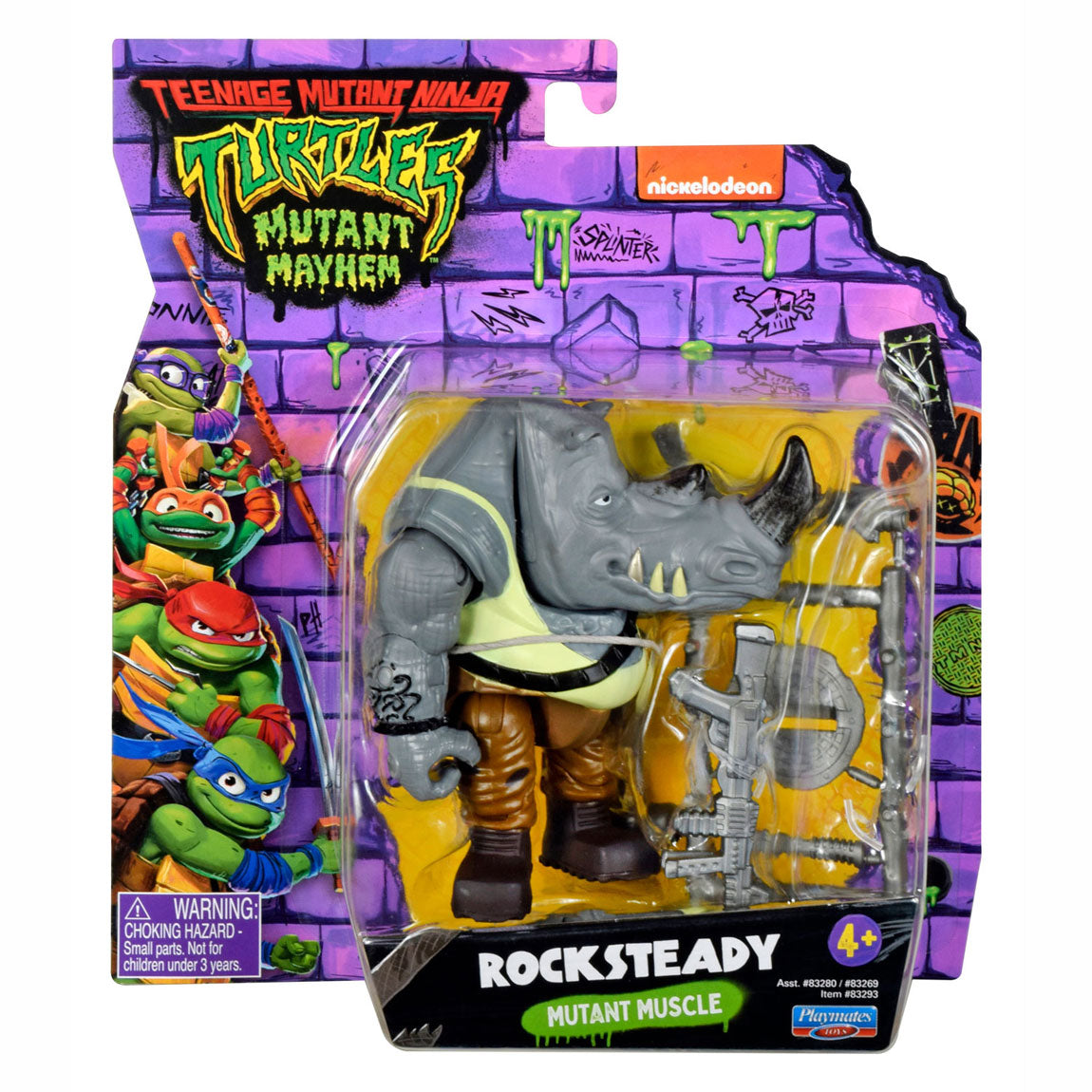 Boti Teenage Mutant Ninja Turtles Speel Figur - Rockschritt -Mutantenmuskel