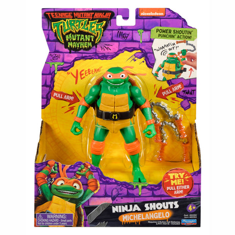 Boti Teenage Mutant Ninja Turtles Ninja Shouts Spielfigur – Michelangelo