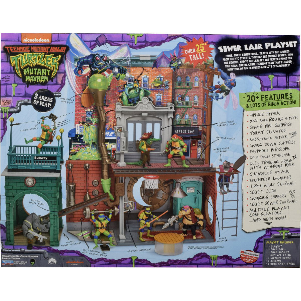 Boti Teenage Mutant Ninja Turtles-Hauptquartier-Spielset