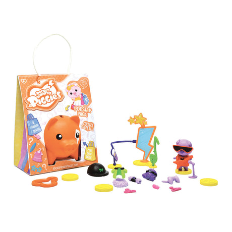 Boti Pockey Money Piggies Speel Figur mit Money Box - Popstar Pack