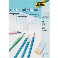 Transparentpapier Folia A3 80 g m² transparent 25 Blatt