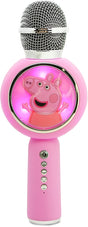 Otl technologies peppa pig - draadloze karaoke microfoon voor kinderen - oplichtend led display - speaker - stemvervorming- draadloze karaoke microfoon - met lichteffecten - speaker - stemvervorming
