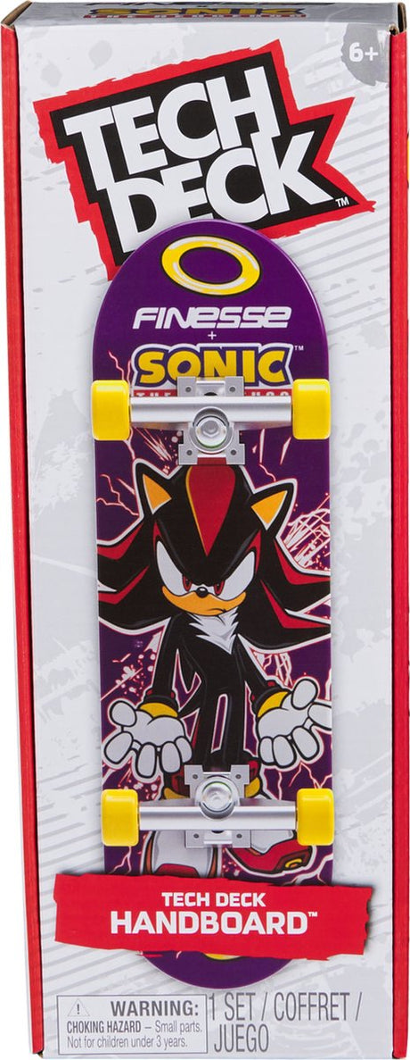 Tech deck - finesse x sonic handboard authentieke miniskateboard - alleen voor gebruik met de hand