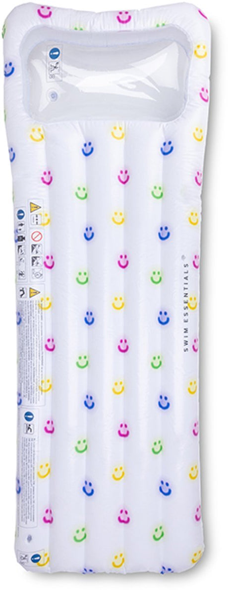 Swim Essentials – Luftmatratze – 177 x 67 x 19 cm – Lächeln – mehrfarbig