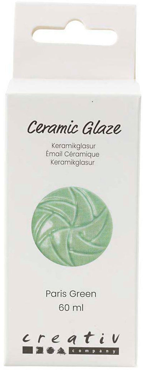 Creativ Company Keramikglasur, 984-1101 °C, deckend, Parisgrün, 60 ml 1 Flasche