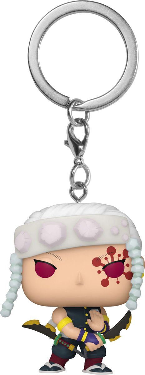 Funko pop! animation: demon slayer - tengen uzui sleutelhanger