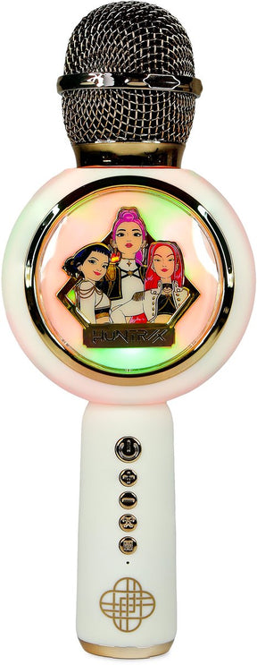 Otl technologies kpop demon hunters - huntr x - golden - draadloze karaoke microfoon voor kinderen - oplichtend led display - speaker - stemvervorming