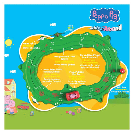 Gear2play Peppa Pig flitzt herum – Peppas kleines rotes Auto-Set