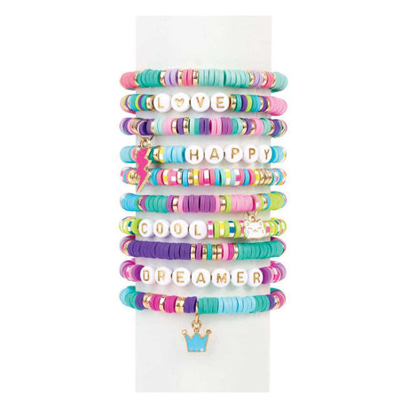 Machen Sie es wahr – Heishi-Craze-Perlen-Set mit Aufbewahrungsbox – stellen Sie personalisierte Heishi-Armbänder her