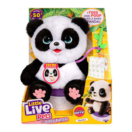 Kleine lebende Haustiere, mein Baby-Panda Chuchu – interaktives Kuscheltier
