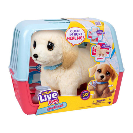 Spectron Little Live Pets Ouchies Welpe Cooper – interaktives Kuscheltier
