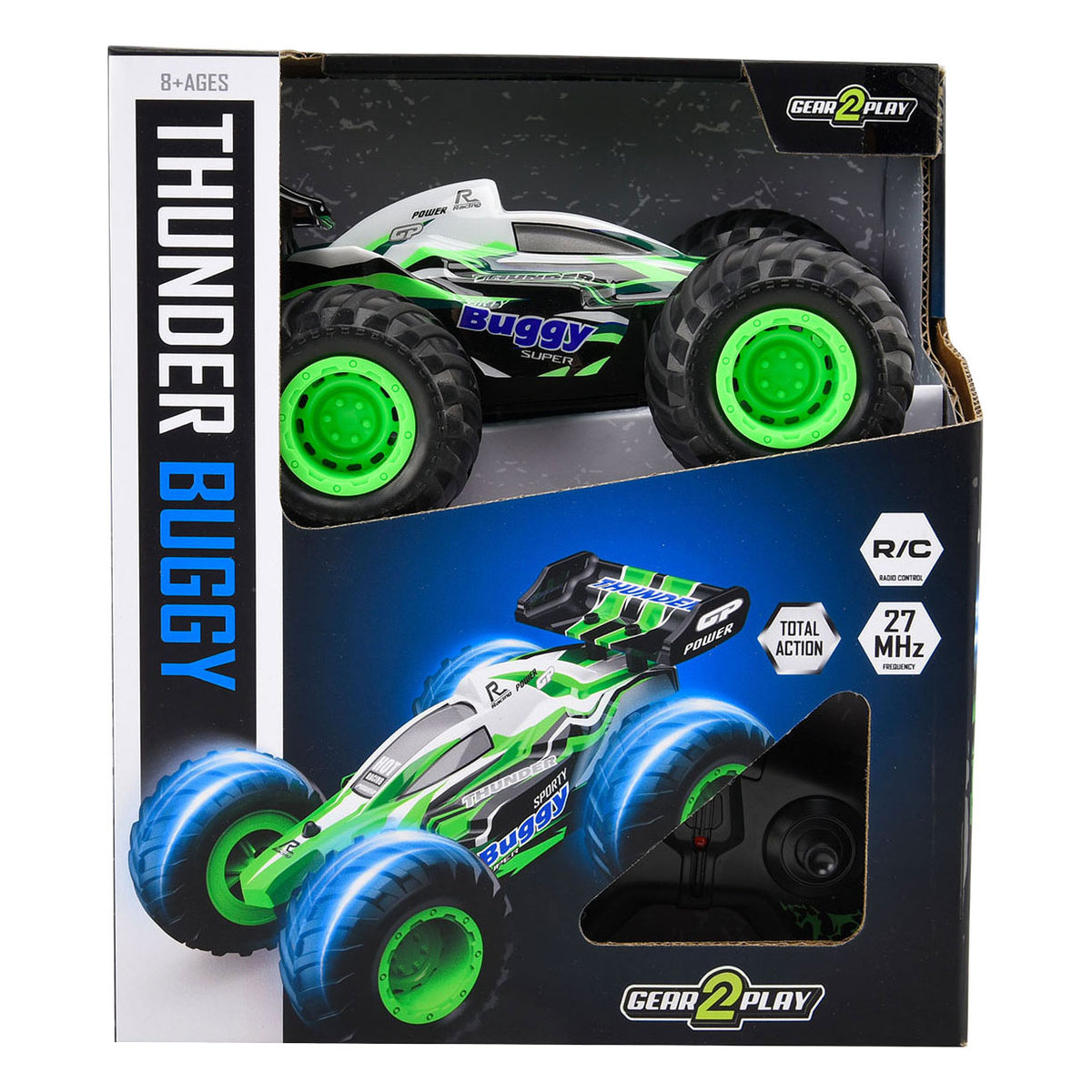 Gear2play RC Thunder Buggy 1:24 – große Räder – steuerbares Auto