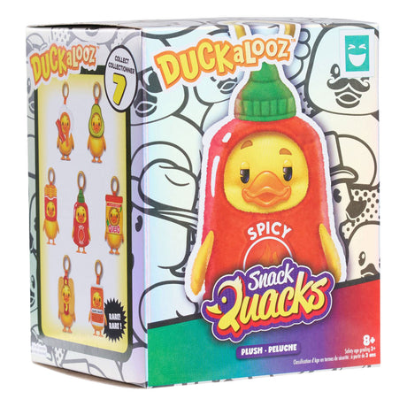 Spielen Sie einfach Happy Haul Duckalooz Snack Quack Plüsch-Schlüsselanhänger