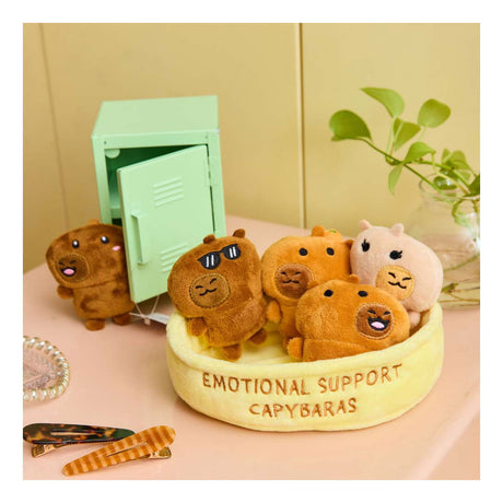 Spielen Sie einfach Capybaras-Kuscheltiere mit emotionaler Unterstützung – Kawaii-Plüschset
