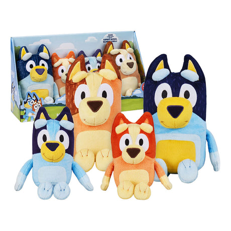 Moose Toys Bluey Plüsch-Kuscheltiere-Set - 4-tlg.