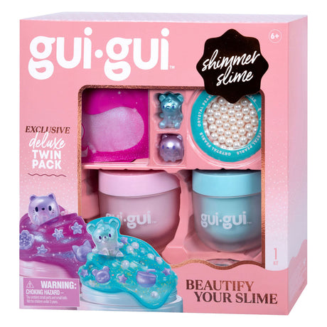 Moose Toys Gui Gui Slime – Shimmer Deluxe Duo Pack – stellen Sie Ihren eigenen glitzernden, duftenden Schleim her