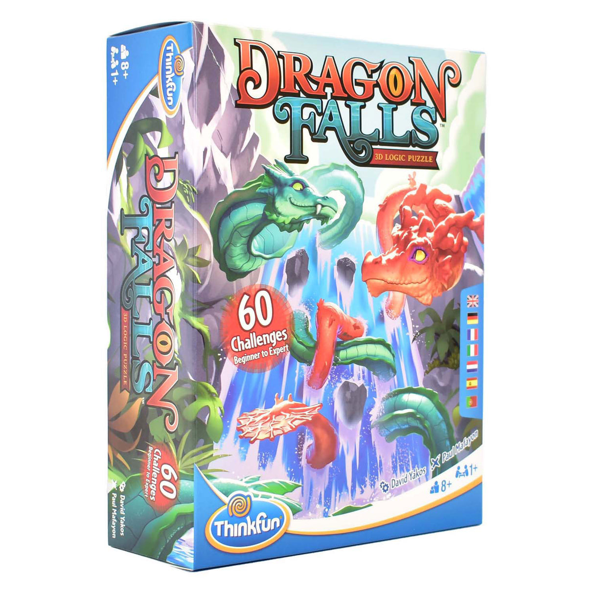 Thinkfun Drache fällt 3D-Denkpuzzle, 60 Herausforderungen