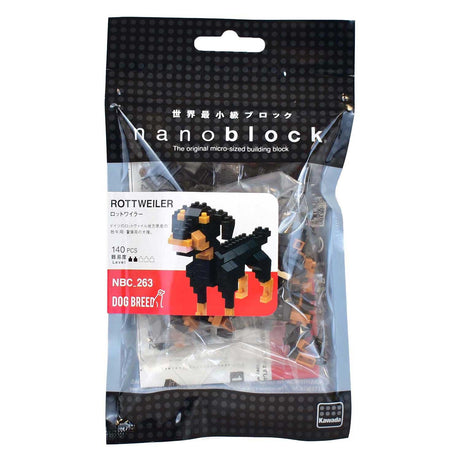 Nanoblock Nanoblock-Baukasten Rottweiler - 140-tlg.