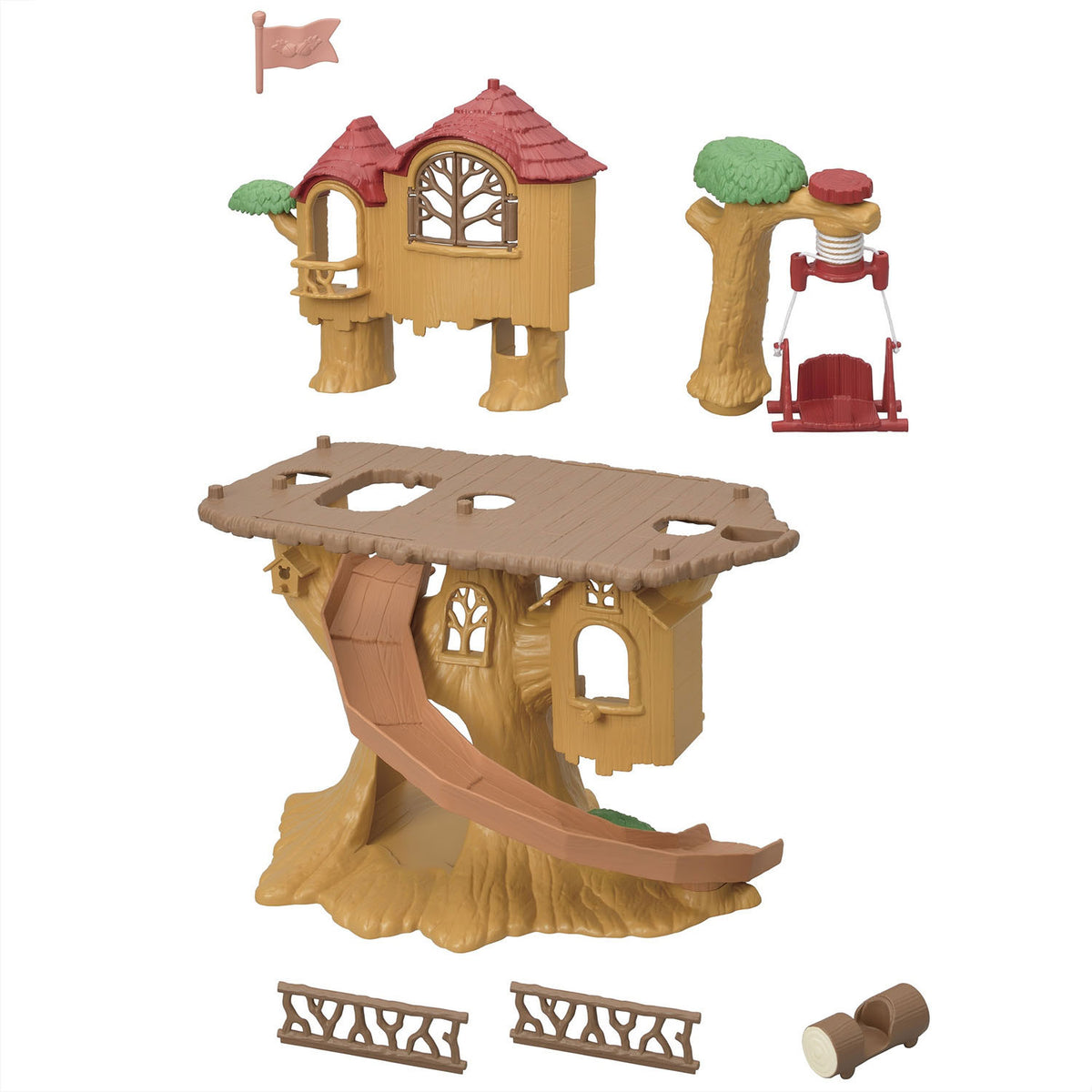 Sylvanian Family 5450 Adventure Baumhaus – kombinierbar mit 5451 Blockhütte