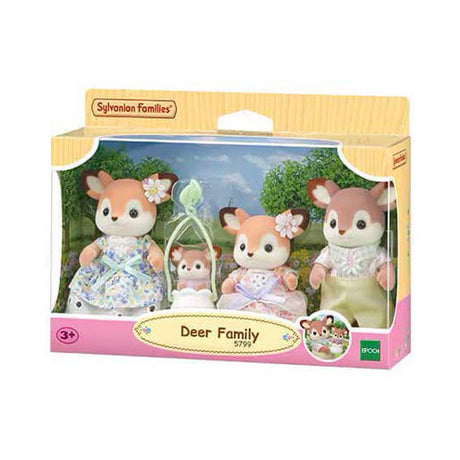 Sylvanian Family 5799 Familie Hirsch – 4 samtweiche Spielfiguren