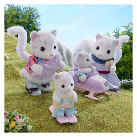 Sylvanian Family Schneeleopardenfamilie – 4 samtweiche Figuren – 5814
