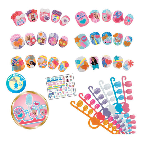 Aquabeads barbie nagel navullingsset- 30 kinder nagels die plakken met water