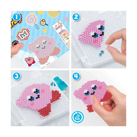 Aquabeads kirby sleutelhangerset- 700 parels die met water plakken- knutselset