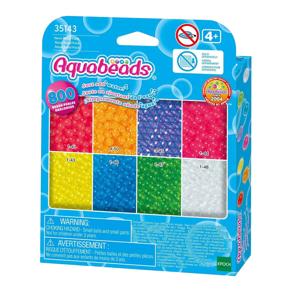 Aquabeads Nachfüll-Neonfarben – 800 Perlen