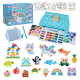 Aquabeads Designstudio (Tasche) – komplettes Bastelset 1400 Perlen in 48 Farben – inklusive praktischer Mitnahmetasche und Sortierschale