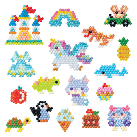 Aquabeads Designstudio (Tasche) – komplettes Bastelset 1400 Perlen in 48 Farben – inklusive praktischer Mitnahmetasche und Sortierschale