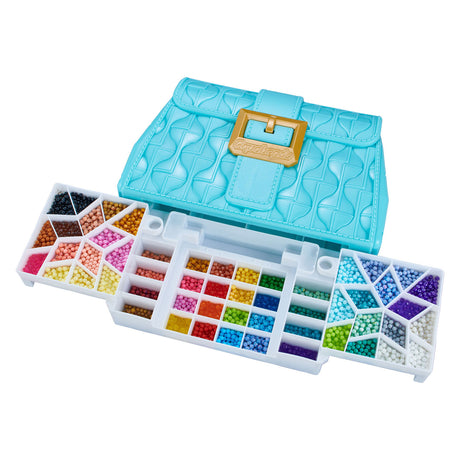 Aquabeads Designstudio (Tasche) – komplettes Bastelset 1400 Perlen in 48 Farben – inklusive praktischer Mitnahmetasche und Sortierschale